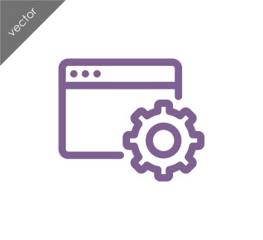 Web sayfası ayarları simgesi