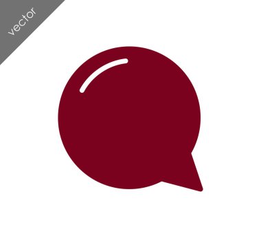 Konuşma balonu düz simgesinin 