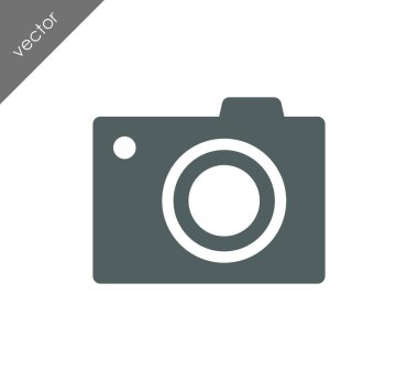 Kamera simgesi düz işareti