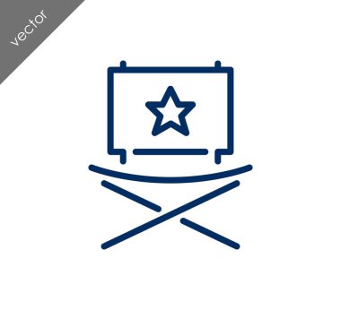 Sandalye simge, illüstrasyon 