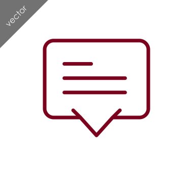 Metin balonu simgesinin