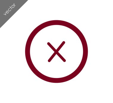 düz simgesini iptal 