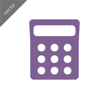 Hesap Makinesi Düz Simgesi