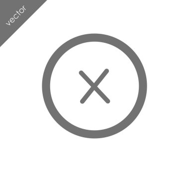 düz simgesini iptal 