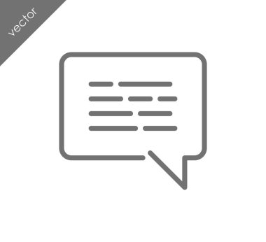 Metin balonu simgesinin