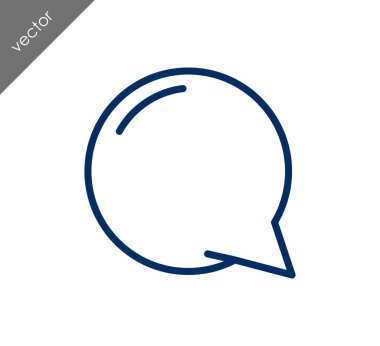 Konuşma balonu düz simgesinin 