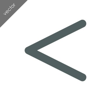 sol navigasyon ok simgesi