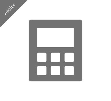 Hesap Makinesi Düz Simgesi