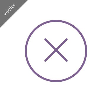 düz simgesini iptal 