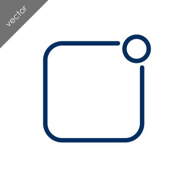 Etiketi düz simgesi