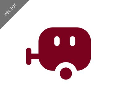 Karavan basit simgesi