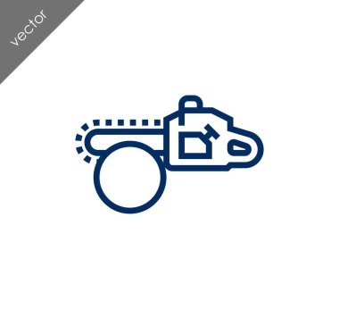 Testere düz simgesi