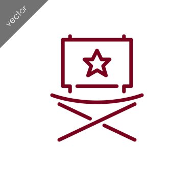 Sandalye simge, illüstrasyon 