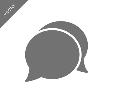 Görüşme düz simgesi