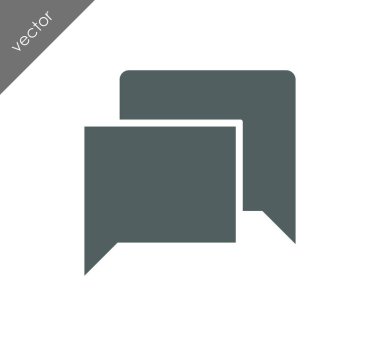 Görüşme düz simgesi