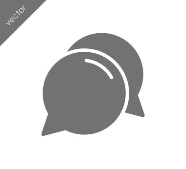 Görüşme düz simgesi