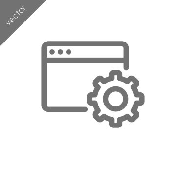 Web sayfası ayarları simgesi