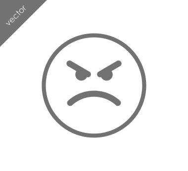 kızgın yüz ifade simgesi