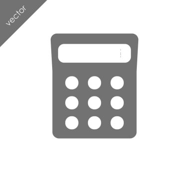 Hesap Makinesi Düz Simgesi