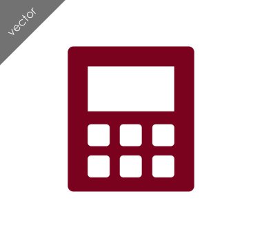 Hesap Makinesi Düz Simgesi