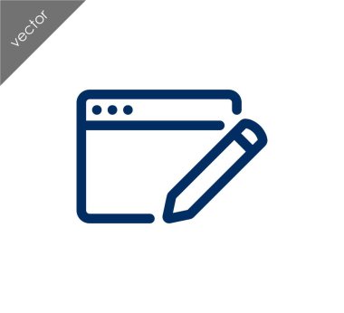 Web sayfası ayarları simgesi