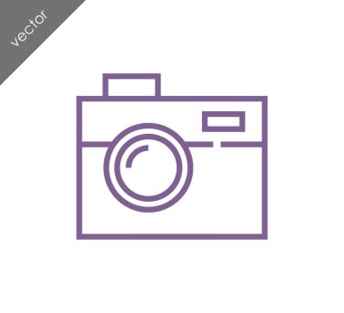 Kamera simgesi düz işareti