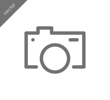 Kamera simgesi düz işareti