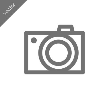 Kamera simgesi düz işareti