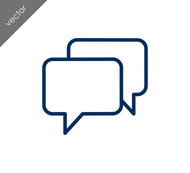 Görüşme düz simgesi