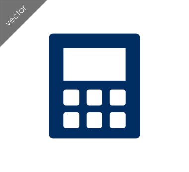 Hesap Makinesi Düz Simgesi