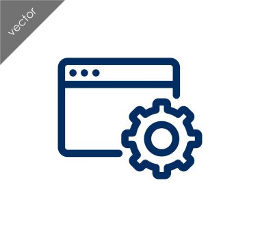 Web sayfası ayarları simgesi