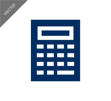 Hesap Makinesi Düz Simgesi