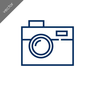 Kamera simgesi düz işareti