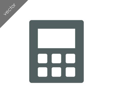 Hesap Makinesi Düz Simgesi