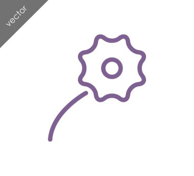 çiçek açan çiçek simgesi