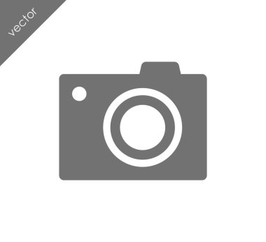 Kamera simgesi düz işareti