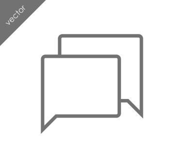 Görüşme düz simgesi