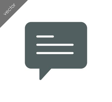 Metin balonu simgesinin