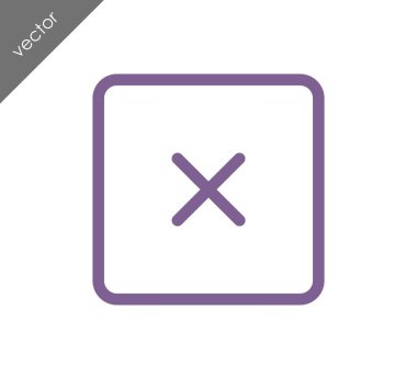 Mark yakın işareti ile çapraz