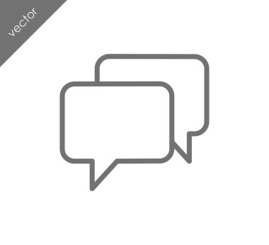 Görüşme düz simgesi