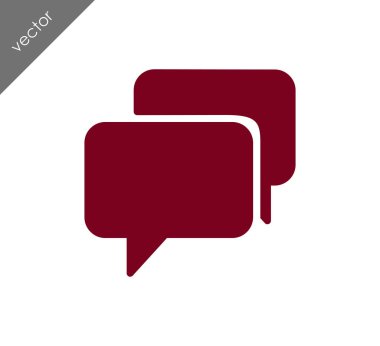 Görüşme düz simgesi