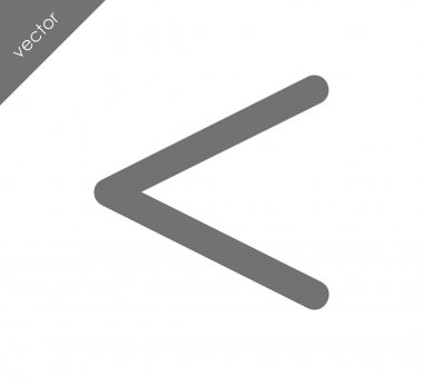 sol navigasyon ok simgesi