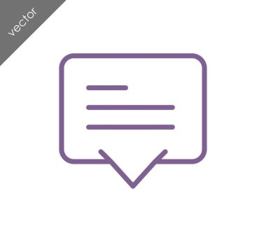 Metin balonu simgesinin