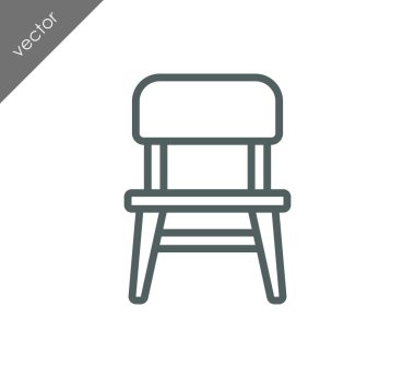 Sandalye simge, illüstrasyon 