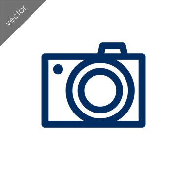 Kamera simgesi düz işareti