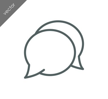 Görüşme düz simgesi