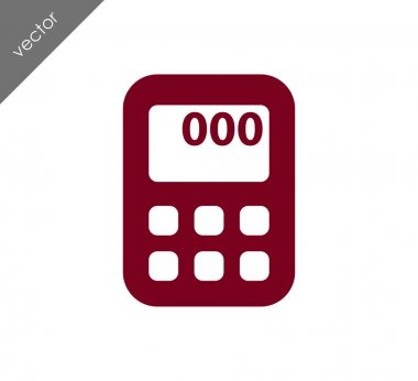 Hesap Makinesi Düz Simgesi