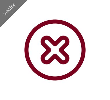 düz simgesini iptal 