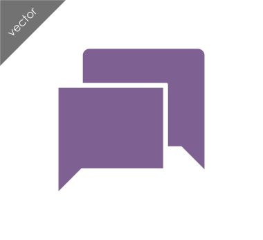 Görüşme düz simgesi