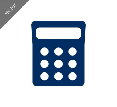 Hesap Makinesi Düz Simgesi